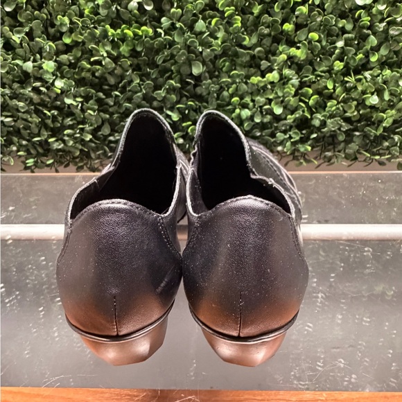 Rieker Black Leather Low Heel Ankle Slip-On Booties - Picture 2 of 10